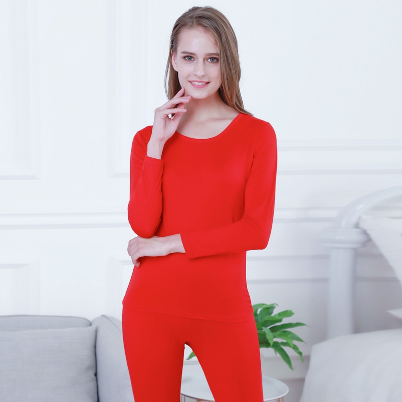 Long Johns For Women Thermal Underwear Set For Winter Second Skin Winter Female Thermal Shirt Pajamas Winter thermal