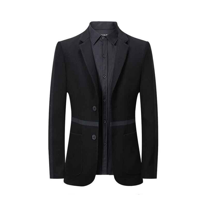 Herfst Winter Mannen Pak Jas Britse Gestreepte Wollen Slim-Fit Business Casual Pak Jas Blazer Mannelijke top Maat S-XXXL