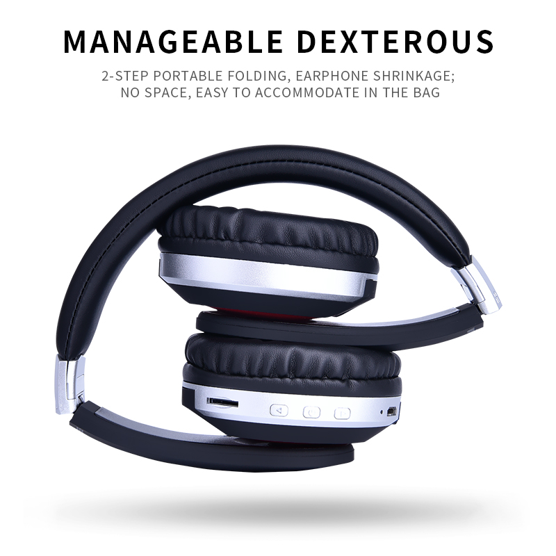 Mh7 Hoofdtelefoon Draadloze Bluetooth Headset Opvouwbare Stereo Gaming Koptelefoon Met Microfoon Ondersteuning Tf-kaart Voor Ipad Mobiele Telefoon