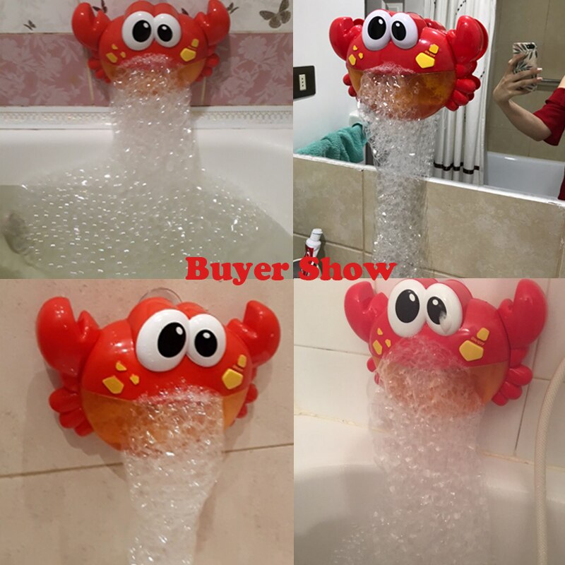 Baby Bath Toy Bubble Crabs Funny Music Bath Bubble Maker Summer Pool Swimming Toys Pool Bathtub Soap Machine Toys for Children