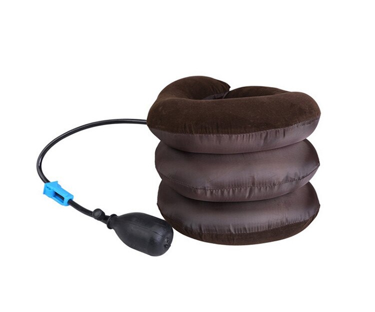 Pescoço macio cinta ar cervical dispositivo dor de cabeça nas costas do ombro dor cervical tração dispositivo confortável pescoço massagem suporta