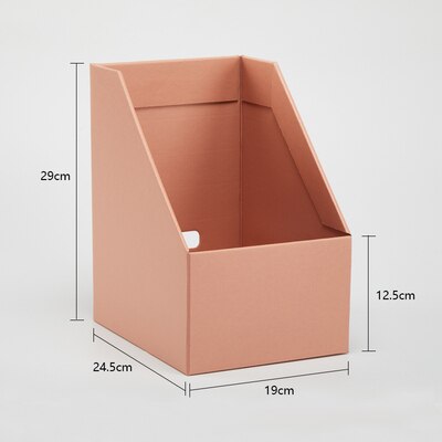 Kraftpapper vikning kombination mapp förvaringsbox skrivbord kontor diverse papper bok vertikal box dokumentförvaring: Stil 8