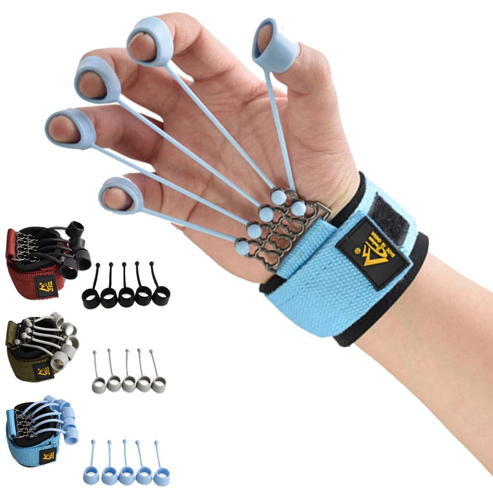 Vinger Grijper Kracht Trainer Yoga Weerstand Band Vinger Buigen En Strekken Training Apparaat Vinger Kracht Grip Apparaat