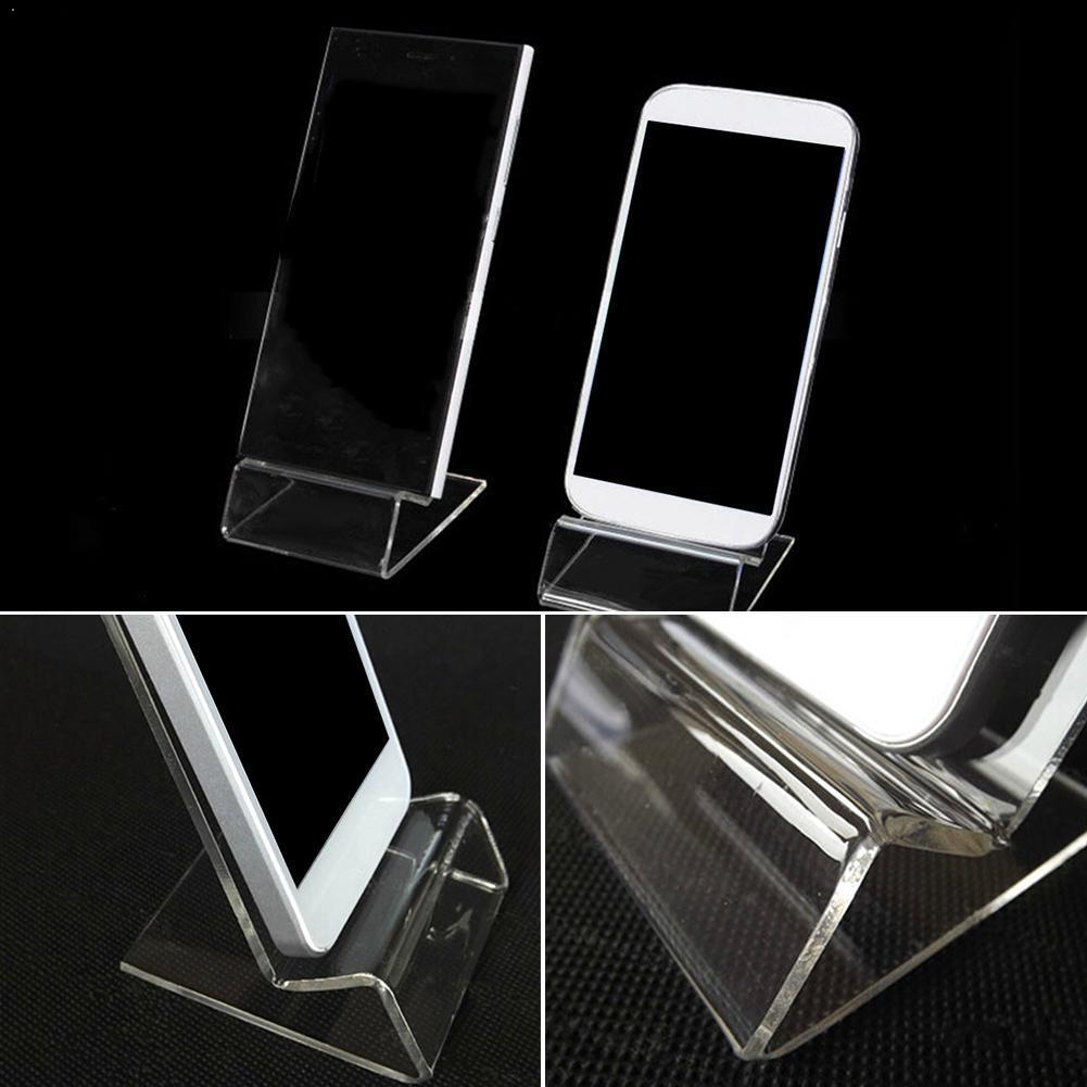 Acrylic Business Card Rack Transparent Card Clip Display Office Bracket Supplies Stationery