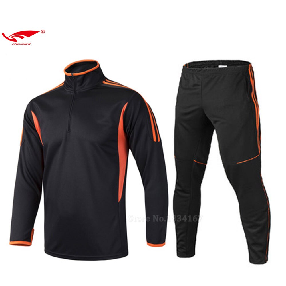 Nuovi Uomini di Arrivo di Calcio Kit Uomini Futbol Tuta Uniformi di Calcio Traspirante Sport Tuta Abbigliamento Sportivo Manica Lunga Set