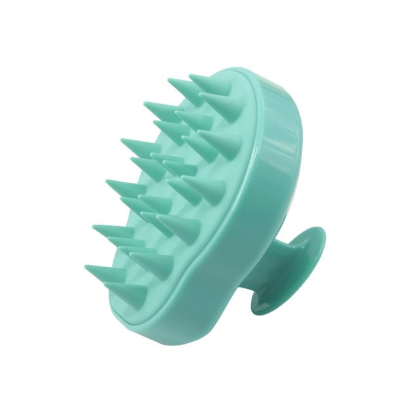 Cepillo de silicona para masaje de cuero cabelludo, cepillo para lavado de pelo, ducha, Spa, adelgazante, 1 unidad
