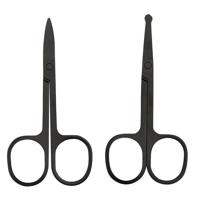Ciseaux de coiffure pour le nez, en acier inoxydable, léger, à pointe ronde, tondeuse de beauté, ergonomique, coupe-cheveux pour le nez