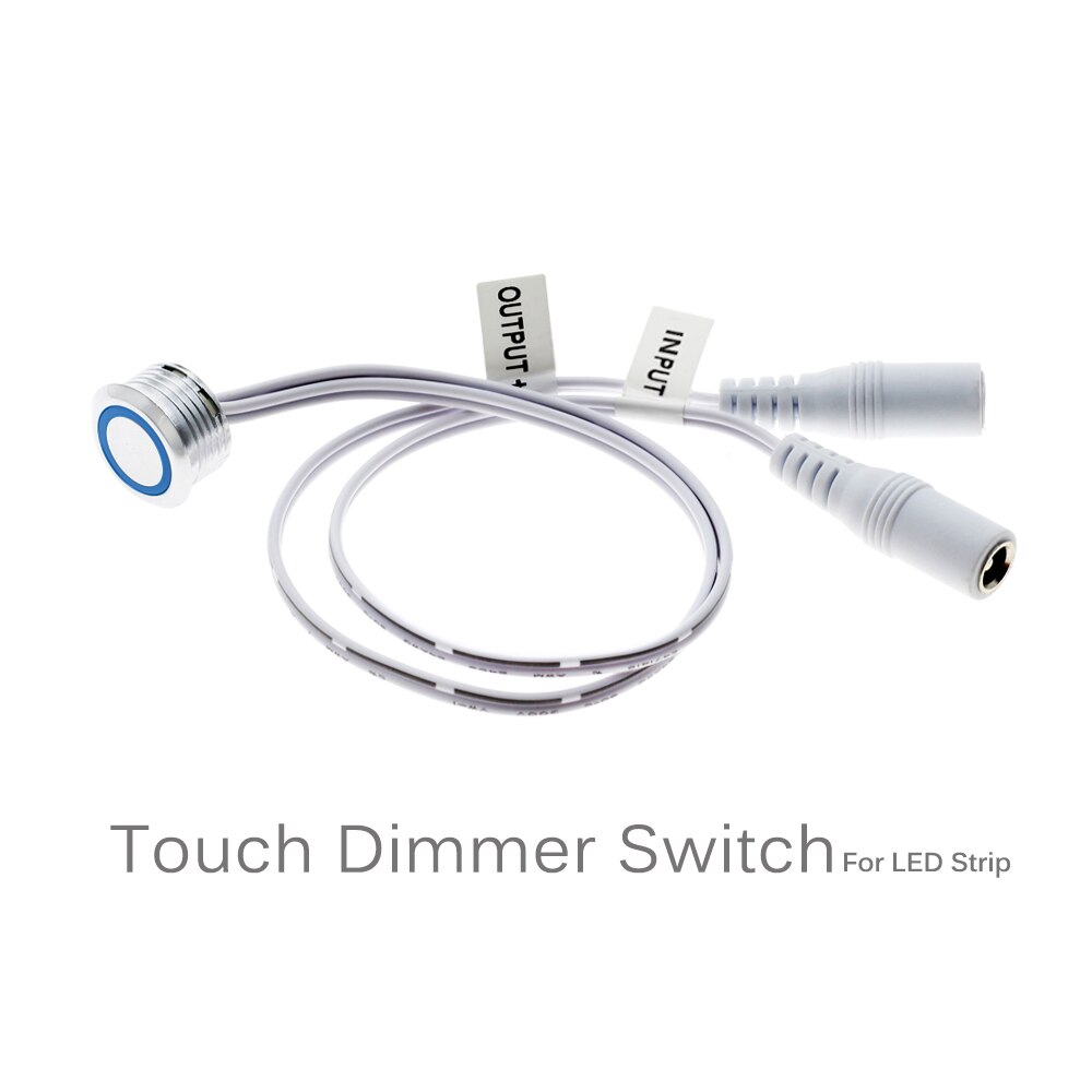 Regulador de intensidad táctil continua, interruptor DC12V para tira LED, luz de armario, cama, bricolaje