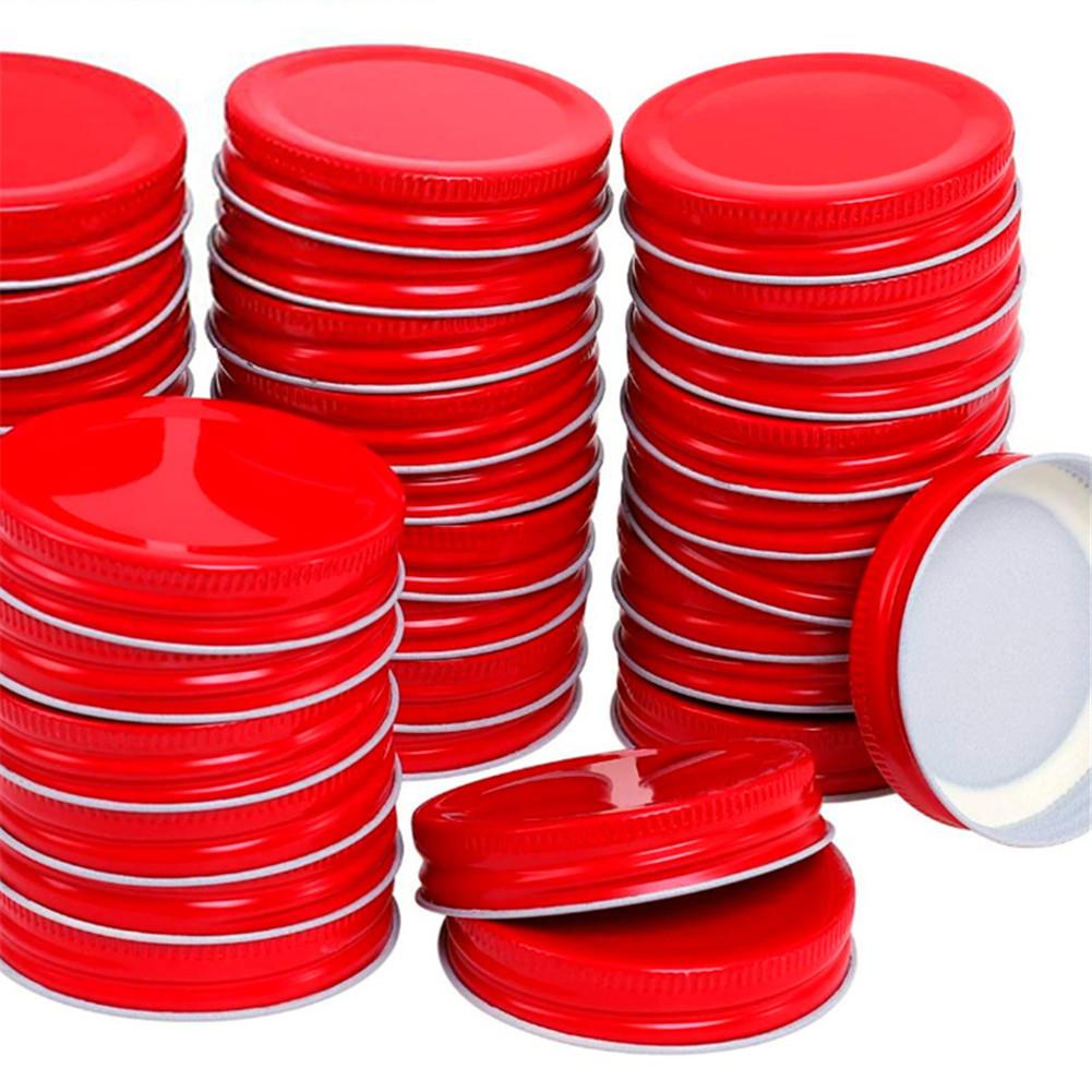 10pcs/lot 70mm Mason Jar Lids Eco-friendly Drinking Canning Covers Leakproof Screw-on Gripping Storage Caps For Wide Mouth Jars