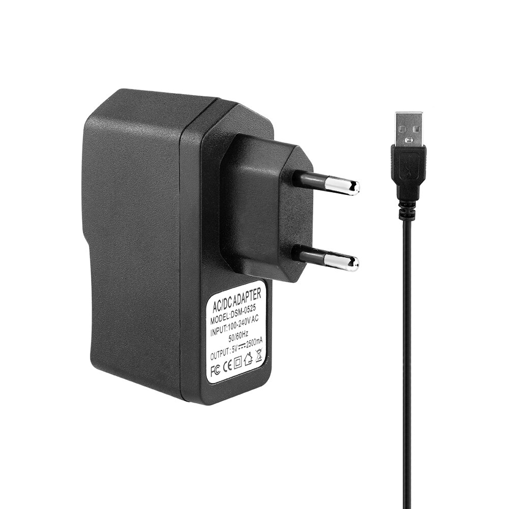 Verkkovirtalähde 5v 2.5a usb-laturisovitin mikro-usb-kaapeli led-nauhavalolle, langattomat reitittimet, keskitin