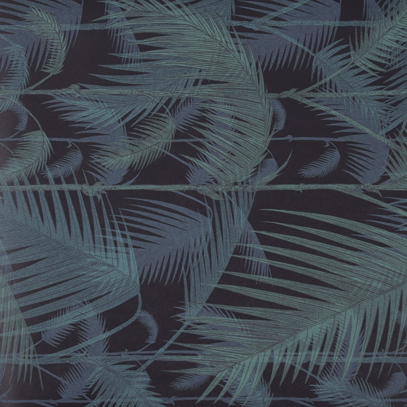 100 x 53cm blomsterskov naturlig plante ikke-vævet vægpapir grøn tropisk jungel palmetræ blade skov tapet dekoration