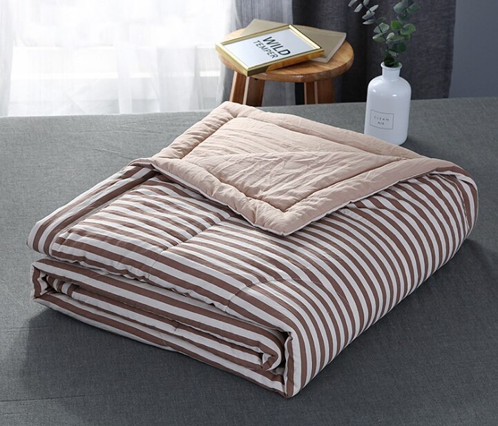 Water-Wasbaar Katoen Zomer Quilt Machine-Wasbaar Airconditioning Quilt Enkele En Dubbele Zomer Quilt: 100x150cm / Dark Gray