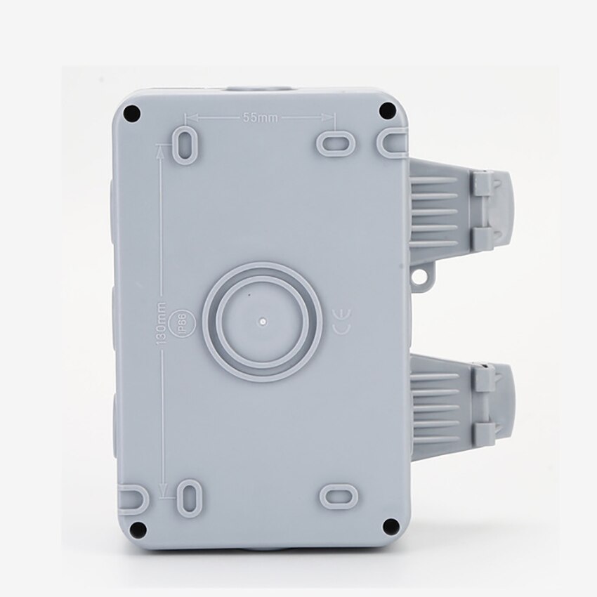 Double Combination Switches, Waterproof Cover Wall Switch Receptacle with LED Indicator Combination 3-Way Switch + Outlet