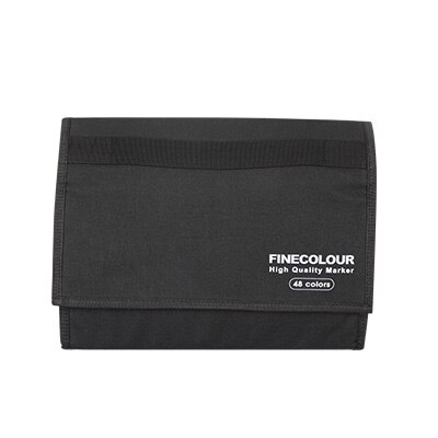 Finecolour Marker stift Lagerung Tasche Multifunktions Falten Kuli Tasche Große Kapazität Marker Stift Vorhang Kunst Liefert schwarz: 48 Kuli Packungen