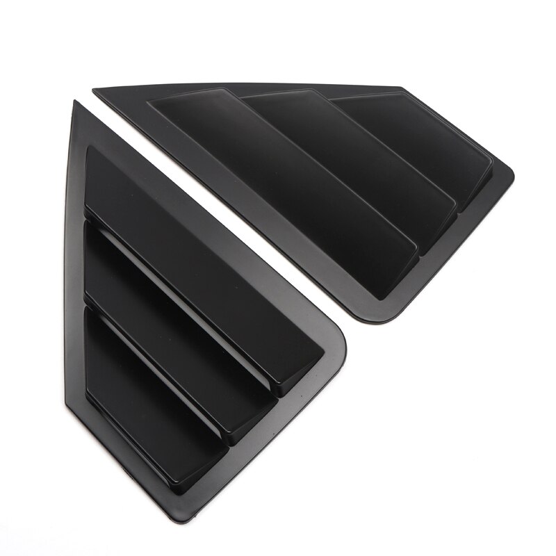 Persianas triangulares para ventana trasera de coche, cubierta embellecedora de plástico ABS para Toyota C-HR CHR , , , , 2 uds.: matte black