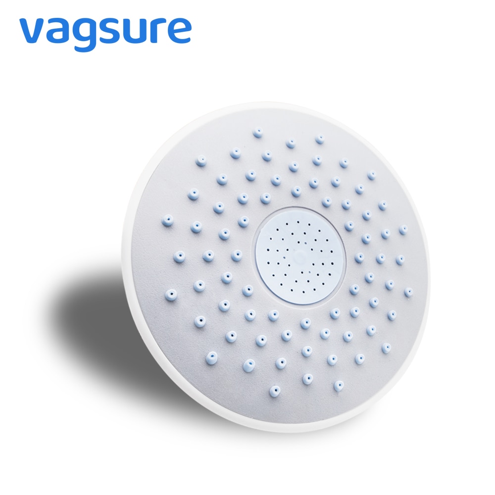 19cm Round ABS Silicon Rubber Screwed Rainfall Top Shower Head For Rain Shower Cabin Room Roof Faucets Water Sprayers