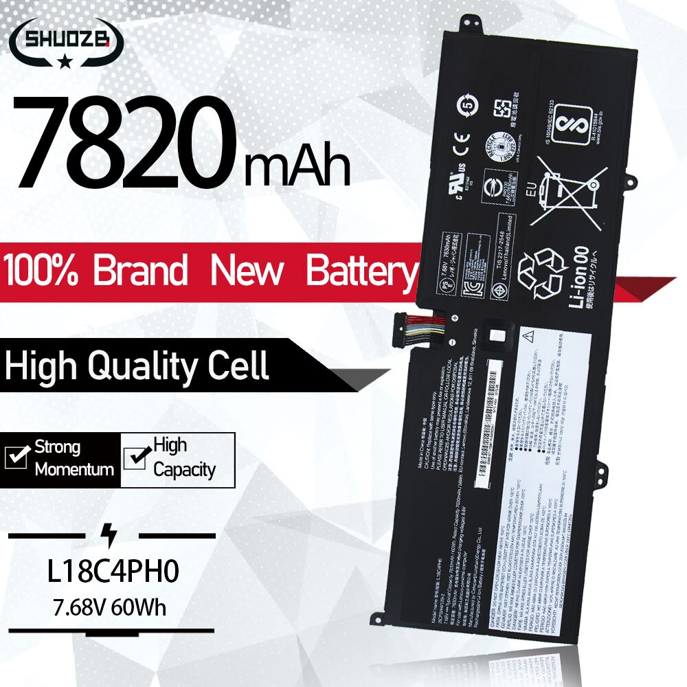 L18C4PH0 Laptop battery For Lenovo Yoga C940 14IIL 81Q9 2ICP5 44 129-2 7.68V 60WH 7820mAh