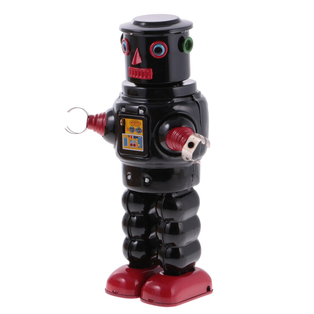 Regalo MS640 dei giocattoli di latta dell&#39;orologio meccanico del Robot ambulante del vento vecchio stile