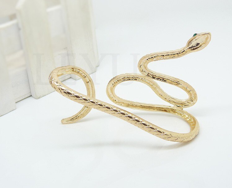 Personlighed til at gøre det gamle retro armbånd slange armbånd palme armbånd fabrik direkte bijoux femme slangekæde: Champagneguld