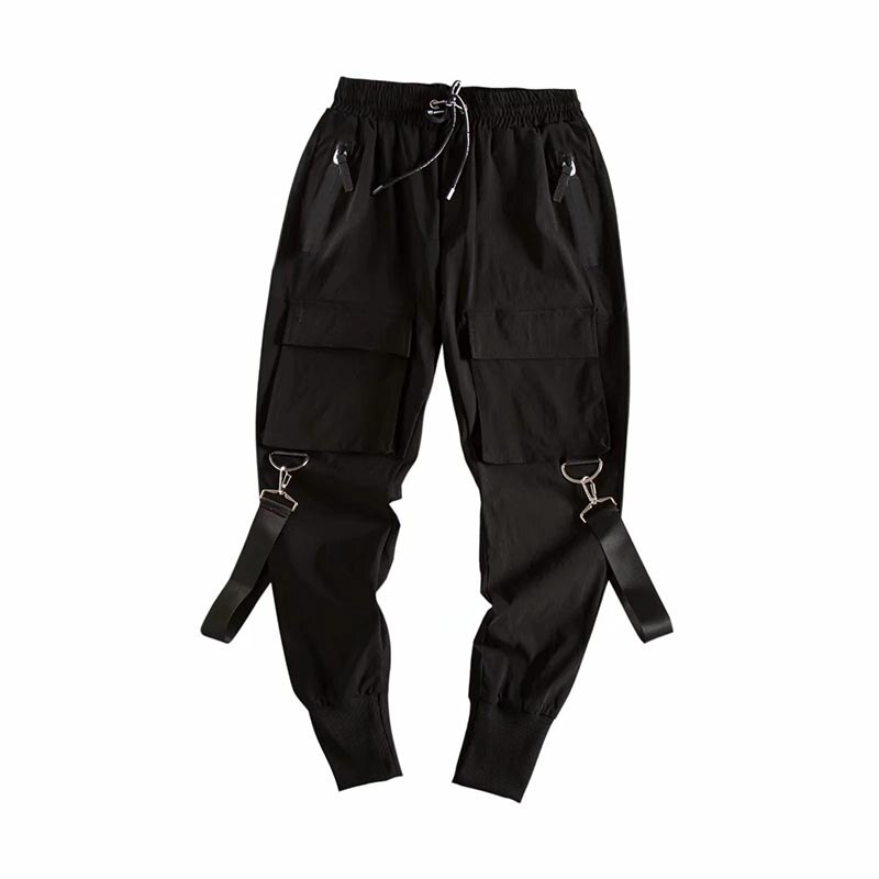 Zakken Potlood Broek Heren Hip Hop Patchwork Cargo Ripped Joggingbroek Joggers Broek Mannelijke Mode Volledige Lengte Broek