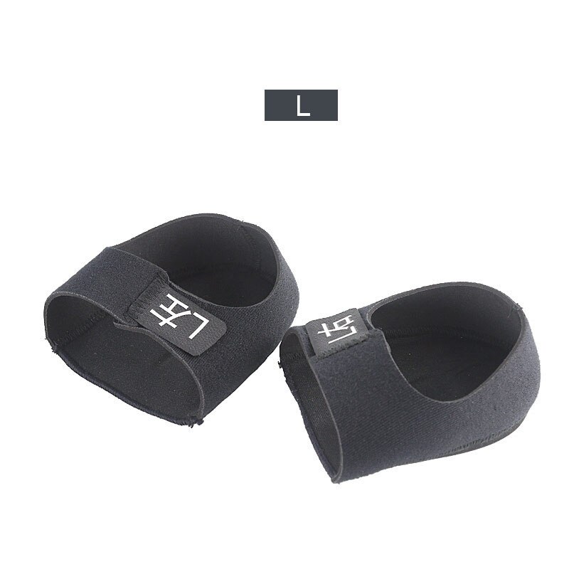 Gel Heel Pad Pain Relief for Plantar Fasciitis Sock Worn in Shoes Thin Heel Spur Protectors Heel Sleeves Foot Skin Care: L  Black