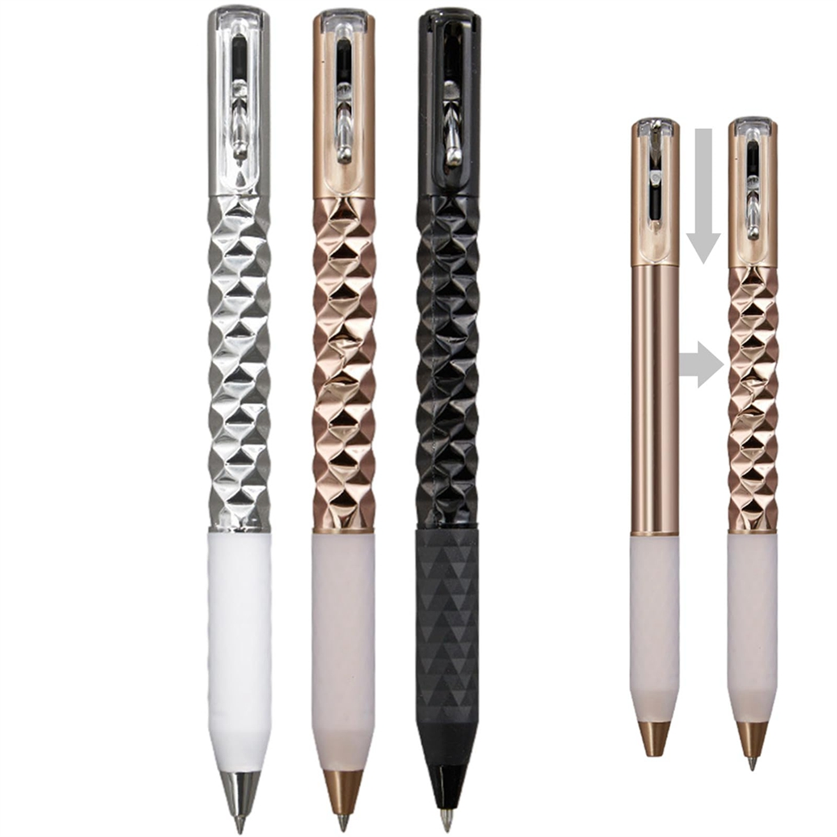 Geometry Pen Geometric Metal Crinkle Pen Fidget, Stress Relief ... – Grandado