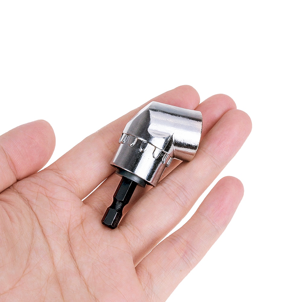 105 gradere vinkel skrutrekker stikkontakt holder adapter justerbare sekskantbor vinkel skrutrekker verktøy stikkontakt elektrisk tilbehør