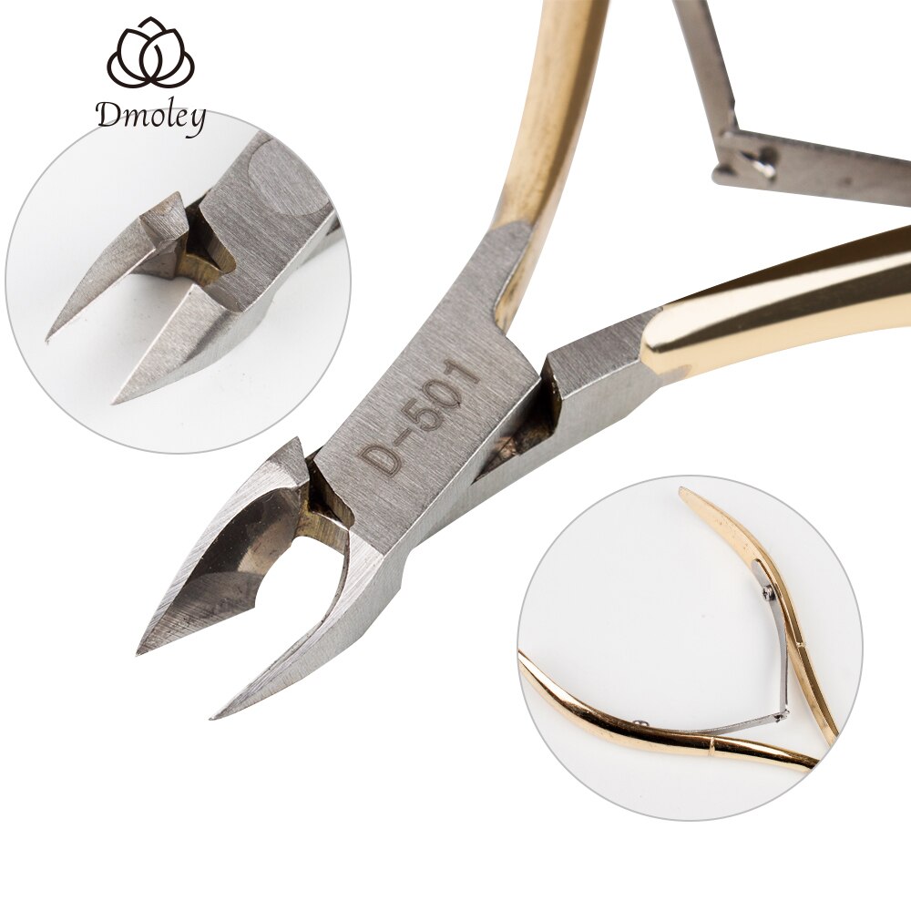 Tijeras de acero inoxidable para cutículas, herramientas de manicura pedicura, Tijera para piel muerta cortauñas Nail Art, 1 ud.