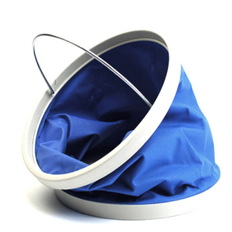 Seau de voiture pliable multifonctionnel portatif de seau de lavage de voiture de 11L