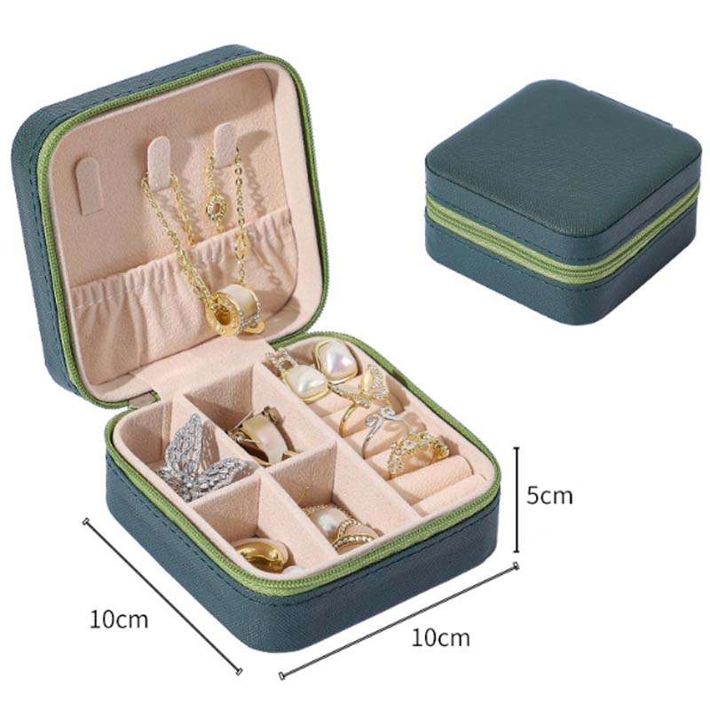 Organza Rangement Bijoux Bague Boite a Bijoux Emballage Presentoir Boucles D’oreilles Bracelet Collier Boîte à Bijoux Porta Gioielli Rangement Bijoux Organisateur Joyeros Organizador de Joyas Envio Gratis Takı Kutusu: green
