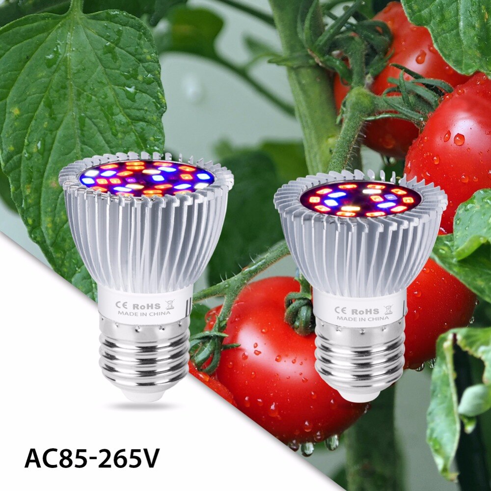 E27 LED Grow Ligth Full Spectrum LED Bulb Seedling 18W 28W Hydroponics LED Growth Light E14 Greenhouse Plant Lamp 220V Fitolamp