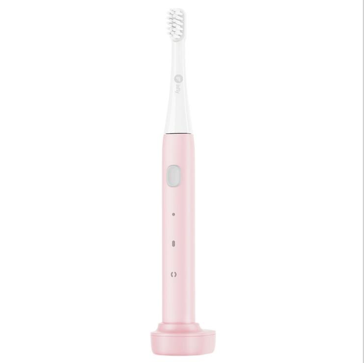 Infly Ultrasonic P20A Electric Toothbrush Adult Whitening Waterproof USB Induction Charging Ultra-long Standby Travel Toothbrush: Pink
