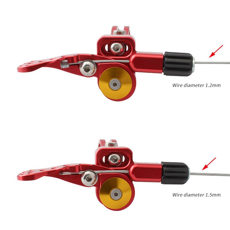 Road Bike Dropper Post Lever Adjust Seat Height MTB Bicycle 22.2/24mm Dropper Seatpost Mechanical Remote Control Lever