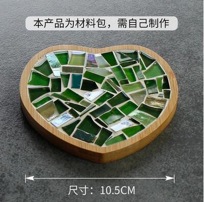 Bambus Herz Tasse Untersetzer Mosaik Untersetzer Tasse Matte Tischset Mosaik, Der eltern-Art DIY Handwerk Mosaik Werkzeug Bausatz: C