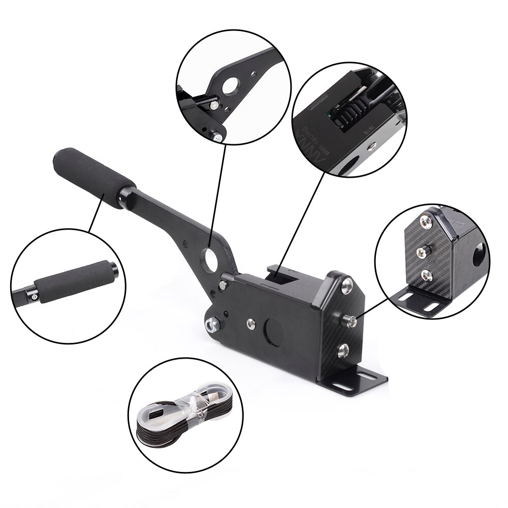 SIM Racing Game T300 T500 Rally Braking System Handbrake For Logitech G29 / G27 / G25 PC 14 Bit Hall Sensor USB RS-HB034