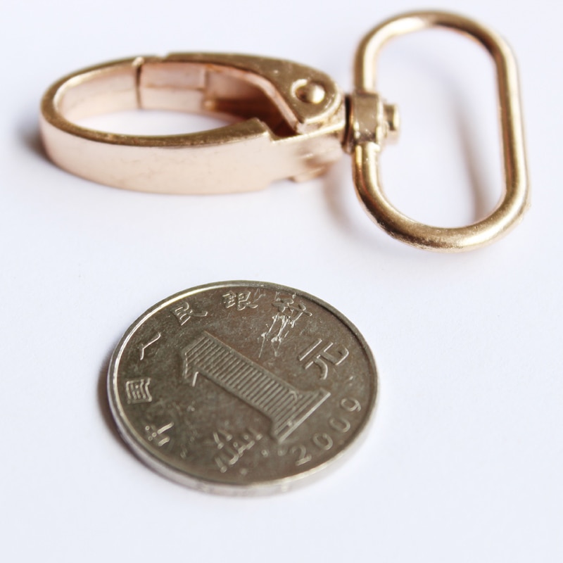 2PC Metal Snap Hook Swivel Eye Trigger Clip Clasp For Leather Craft Bag Strap Belt Durable Black Gold Silver Bag Accessories