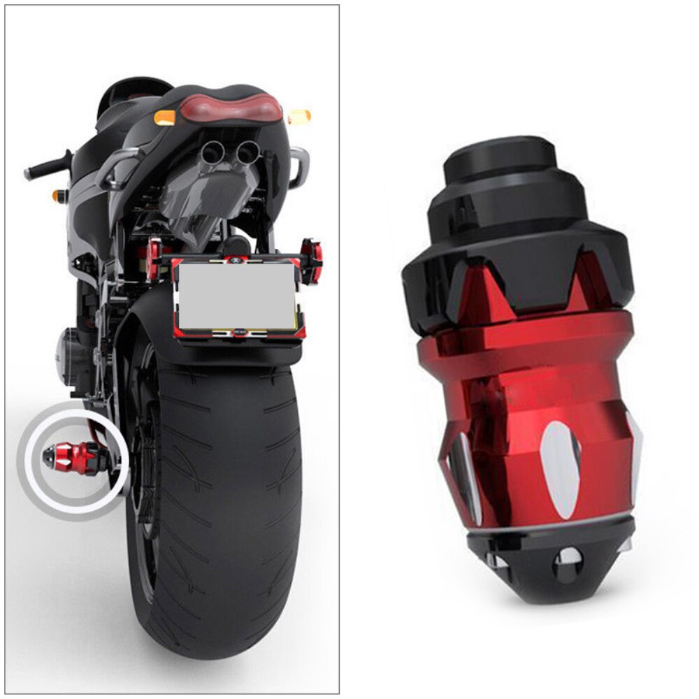 Rød faldbeskytter motorcykelramme skyder anti-crash caps motorbeskyttelsessæt mod at styrte og ridse