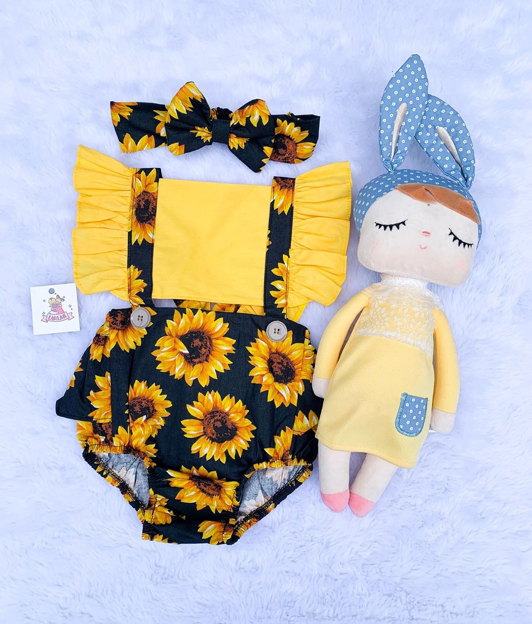 Monos con volantes y manga para bebés y niños de 0 a 24 meses, monos con estampado de girasoles para verano, diadema
