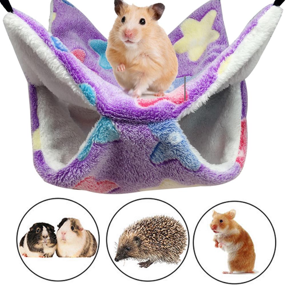 Huisdier Hangmat Hamster Hangmat Dubbele Laag Opknoping Bed Nest Voor Kat Muis Hamster Eekhoorn Voor Hamster Huisdieren Benodigdheden