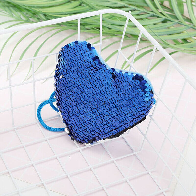 Moda lantejoulas coração crianças bolsa de ombro moeda do bebê meninas bolsa mini mensageiro bolsa pequena moeda bolsas
