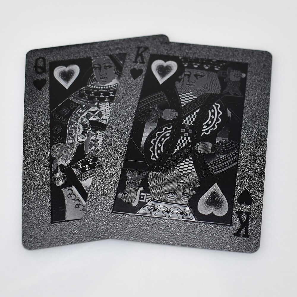 Black Radiation Playing Cards High Grade Waterproof PVC Material