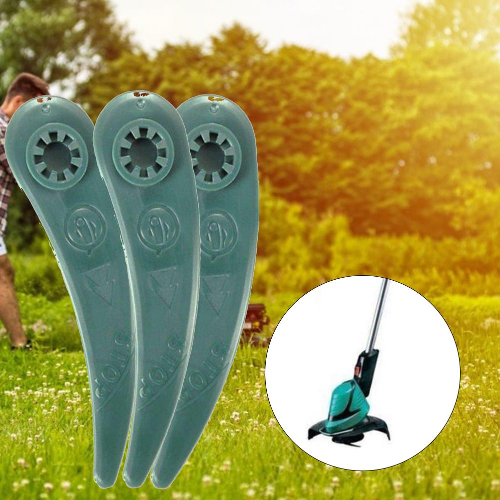 5/10/25/50 st plastblad för bosch art 23-18 li/26-18li grässtrimmer trimmer trädgårdstillbehör gräsklippare plastblad
