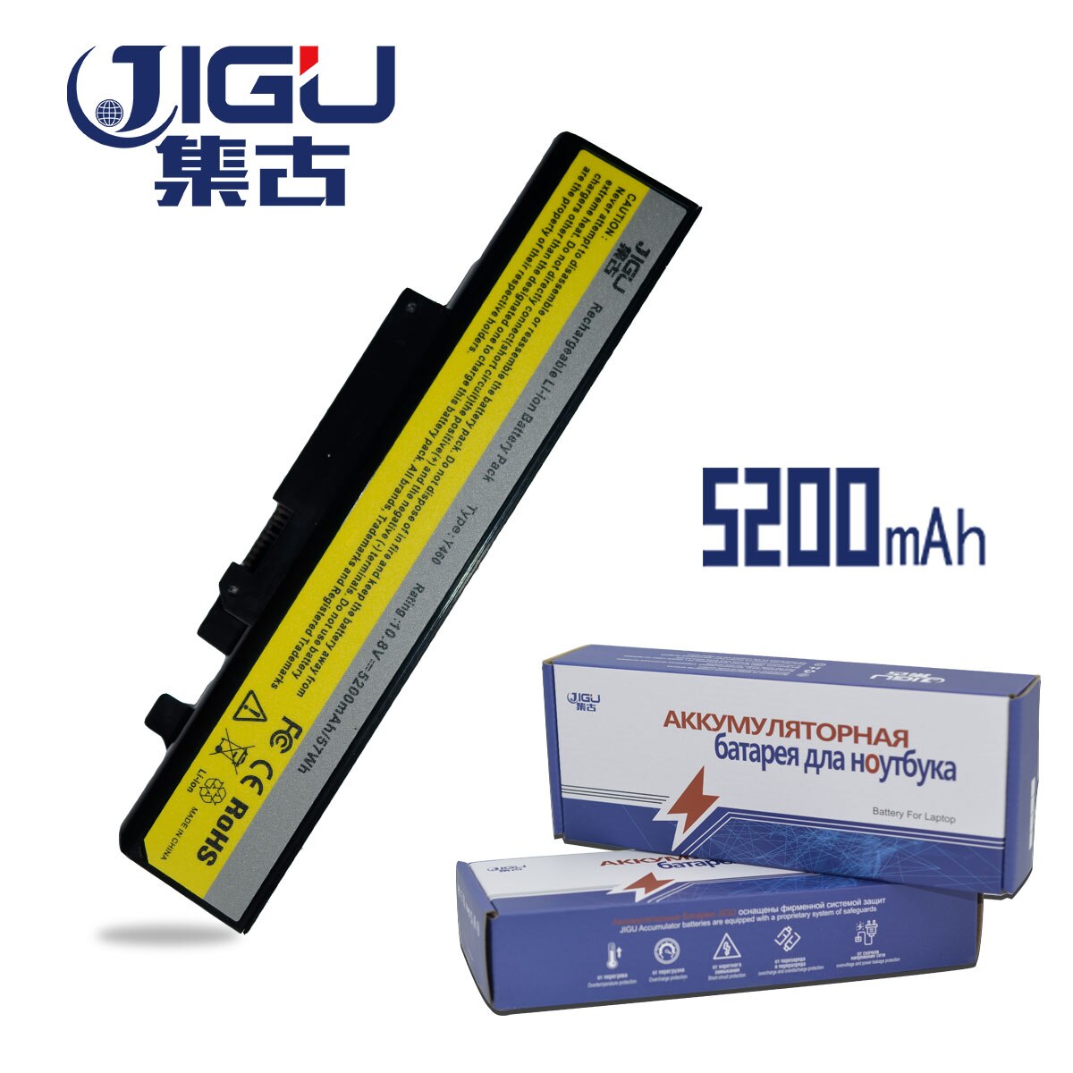 JIGU Laptop Battery L09N6D16 L09S6D16 L10L6Y01 L10L6Y01 L10N6Y01 L10S6Y01 For Lenovo IdeaPad B560 Y460 V560 Y560