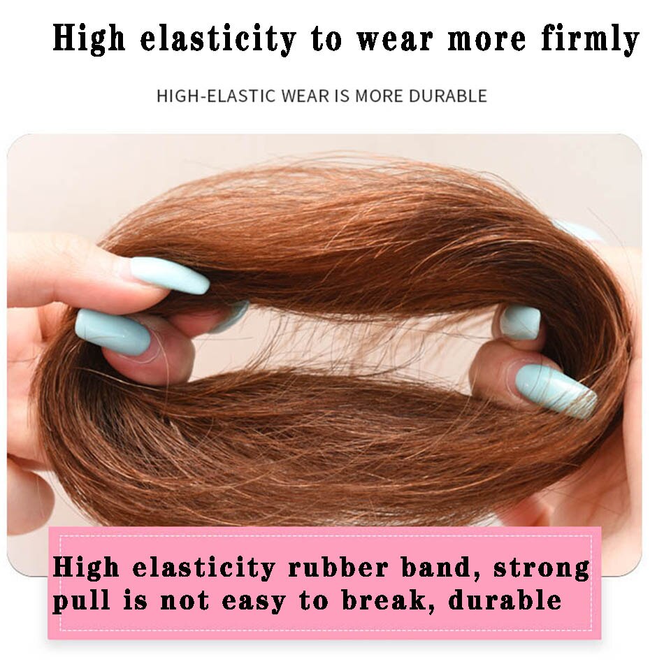 HOUYAN Synthetic bread, curly messy hair, hair braid, wedding hair accessories, suitable for women and children