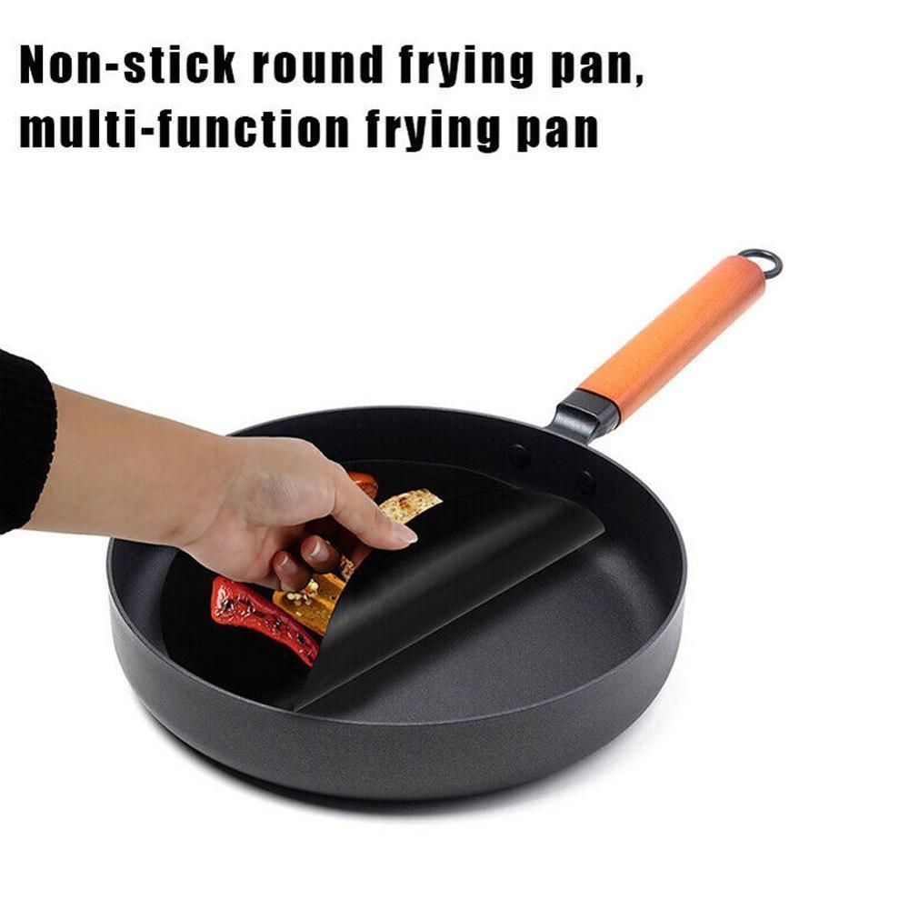 Tarttumaton grillausmatto grillityyny grillauspeitteelle lämmönkestävä tyyny uudelleenkäytettävä pyöreä tyynypannu grilli ovimatto dia 24 cm leivontatyökalu