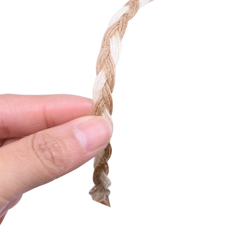 Cuerda de yute trenzada de arpillera Natural, 5 metros, cuerda de cáñamo tejida a mano, cuerdas para embalaje de , boda, evento, , decoración del hogar