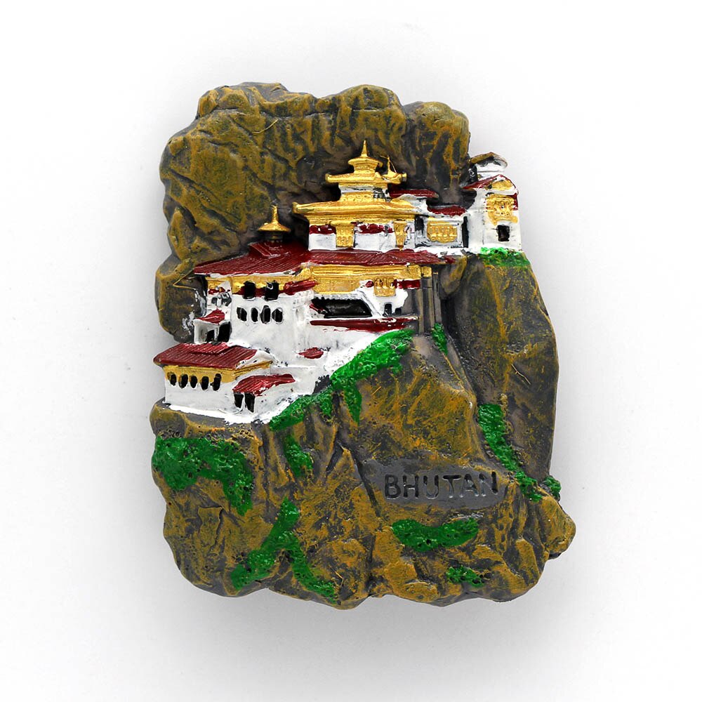 Magnetisk 3d køleskab klistermærke verdenstur køleskab magneter bhutan japan tyskland tyrkiet australien rejse souvenir samling: Militærgrøn