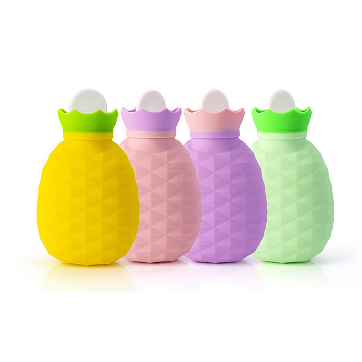 200Ml Multi-Functionele Ananas Vorm Warmwaterkruik Explosieveilige Koud Of Warm Siliconen Hand Flessen Kids zand Speelgoed