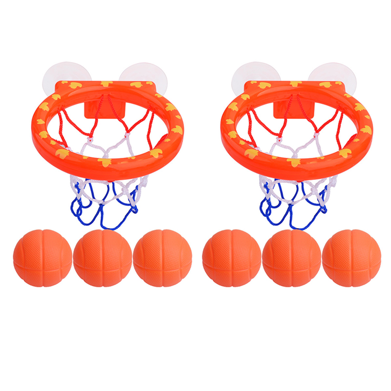 Kids Shooting Play Set 1 Plastic Basket With 3 Mini Plastic Basketballs Funny Practice shooting Toys For Girl Boy: black