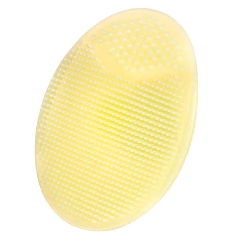 Shampoo Brushes Hair Comb 1PC Silicone Massager Comb Scalp Shower Body Brush Healthy Bath Brush Soft Brush Infant Body Hair: Yellow